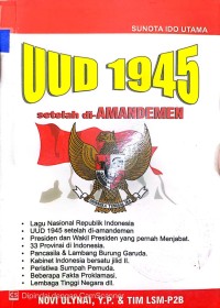 UUD 1945 : SETELAH DIAMANDEMEN